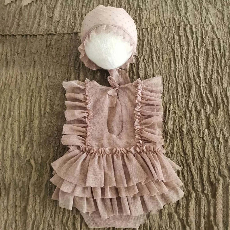 2Pcs/Set Baby Hat+Romper Newborn Photography Props