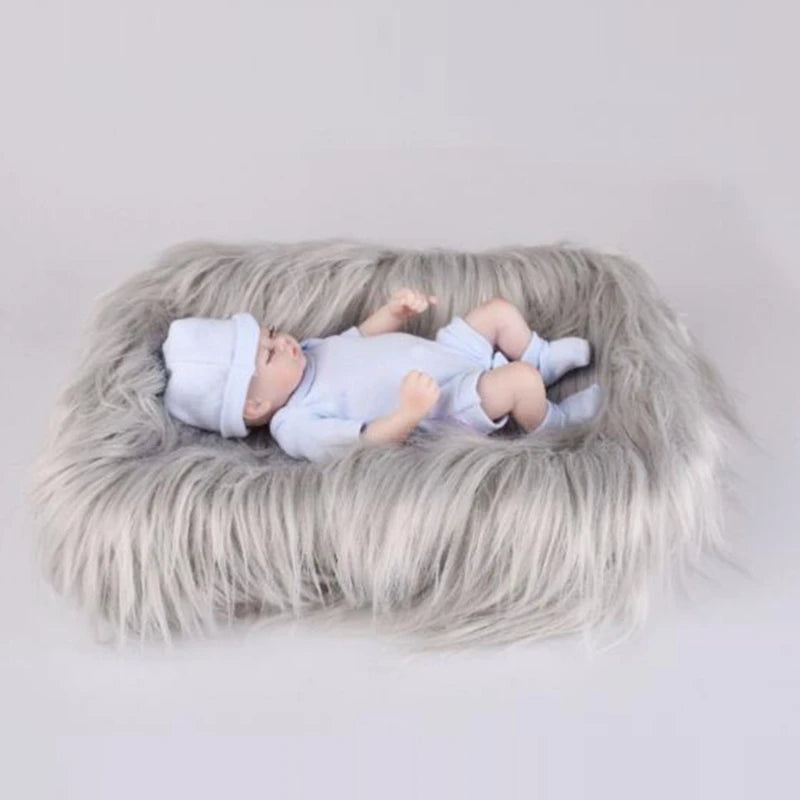 Newborn Baby Infant Photo Blanket Fake Fur Rug Blankets