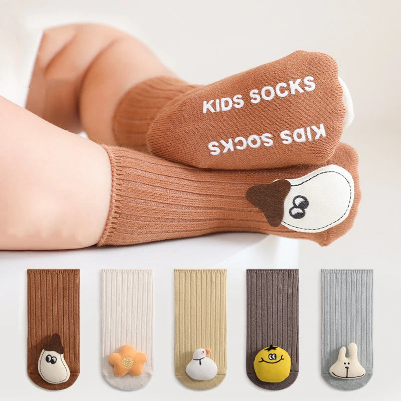 Cotton Socks for Newborns Anti Slip Baby Boy Socks 2024
