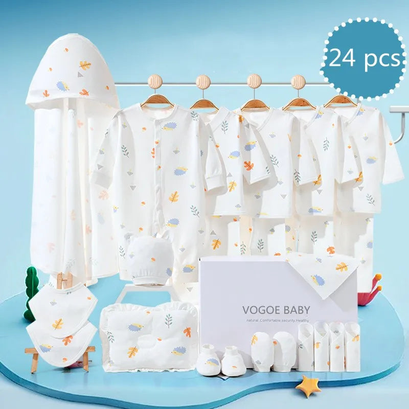 20/22/24 Pieces Newborn Clothes Set Baby Gift Pure Cotton 0-6 Months Without Box