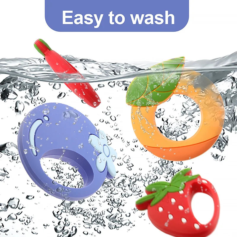 1Pc Baby Cartoon Silicone Teether BPA Free