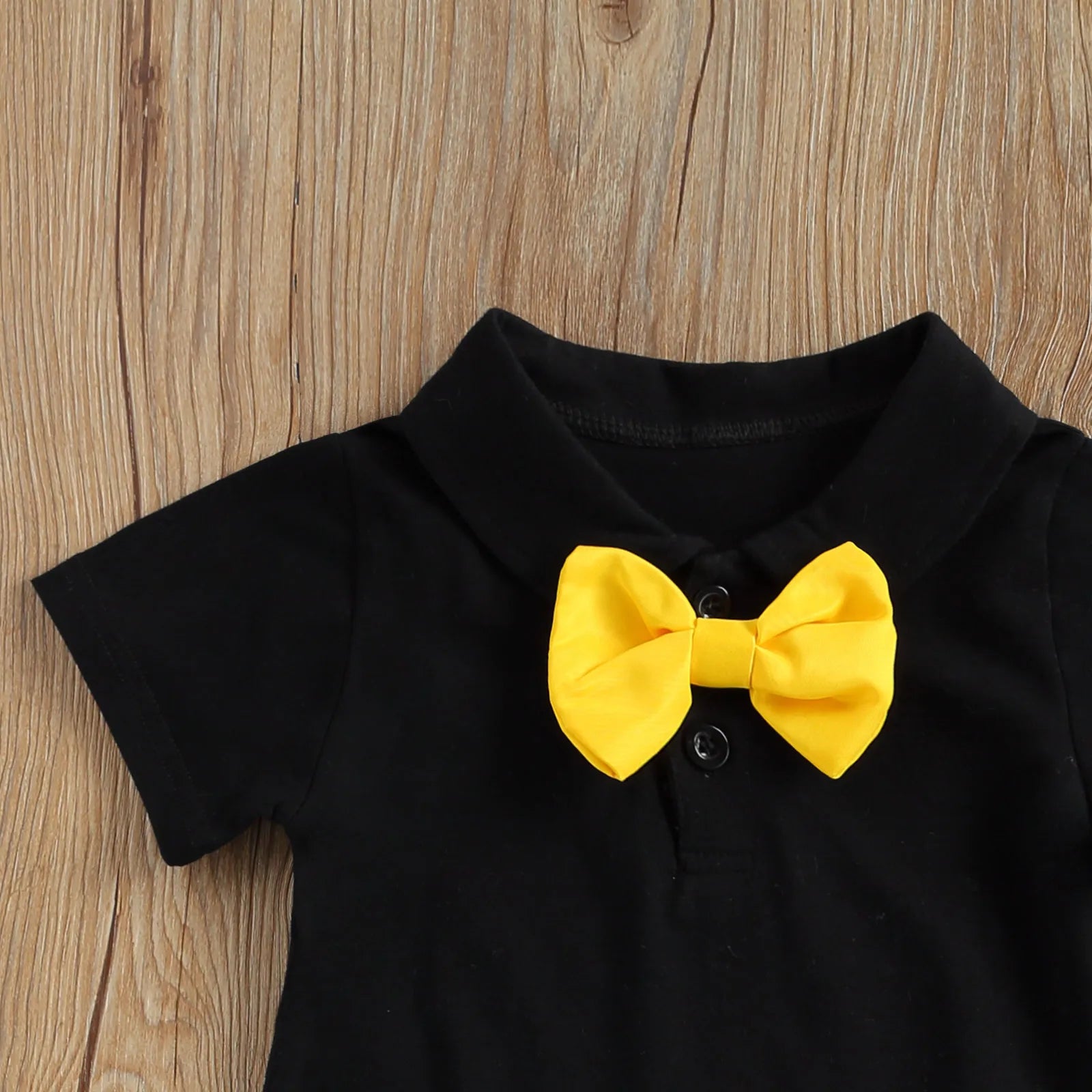 Summer Baby Boys Clothes Gentleman Set Bow Tie Short Pants 2Pcs