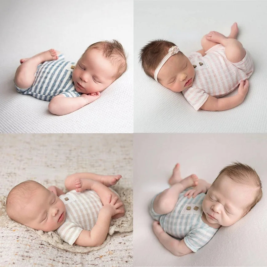 Newborn Photography Props Clothes Baby Short Jumpsuit