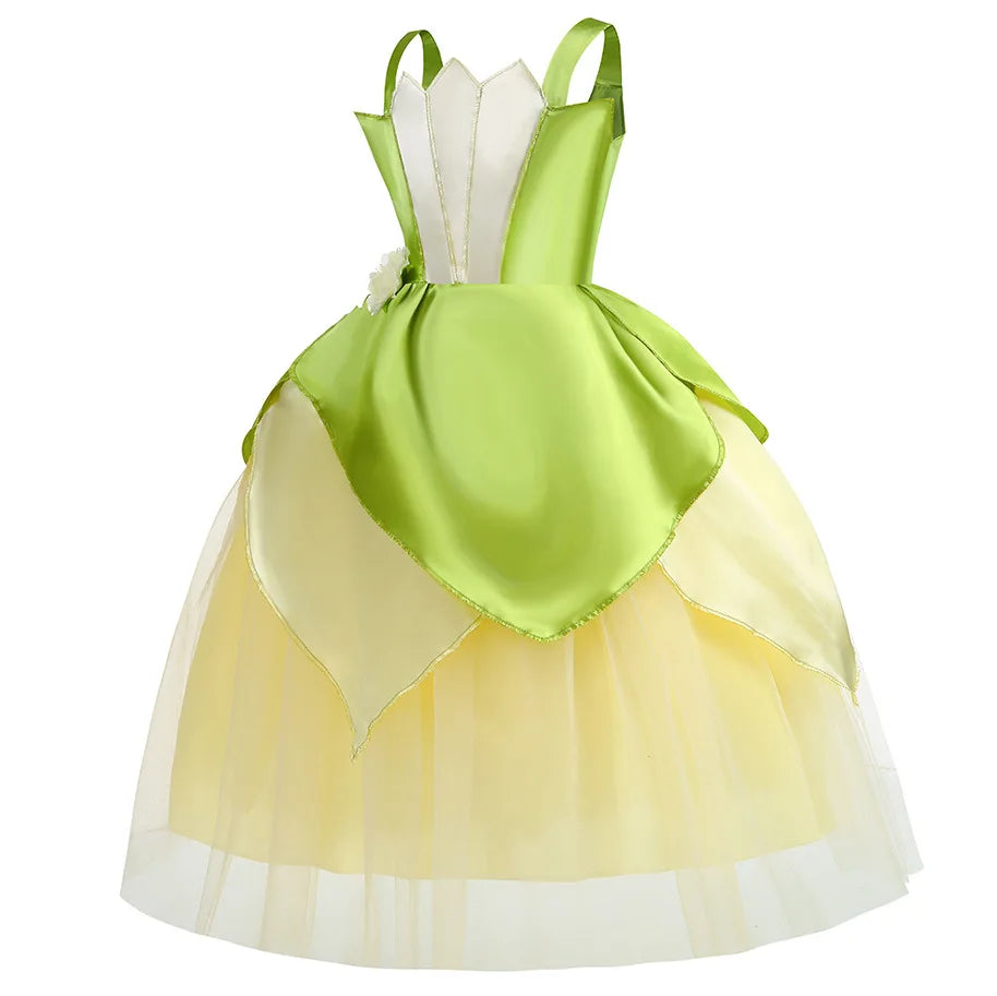 Disney Fancy Tiana Dress The Princess and the Frog Cosplay Clothing
