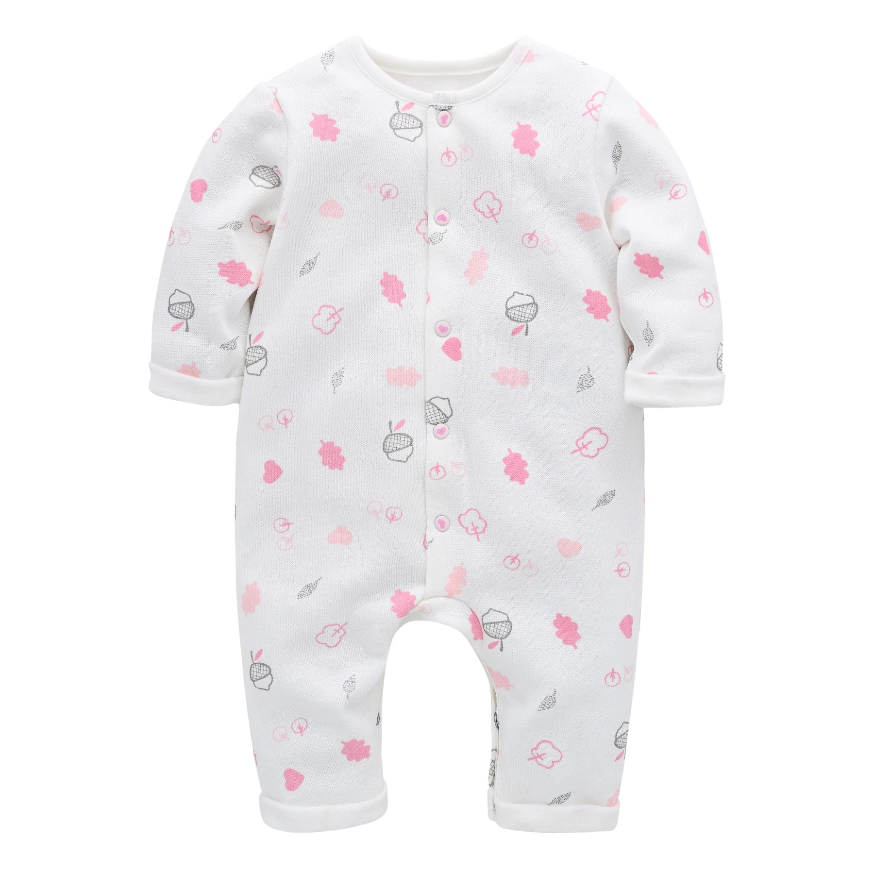 Autumn Baby White Full Sleeve Baby Jumpsuit outfits