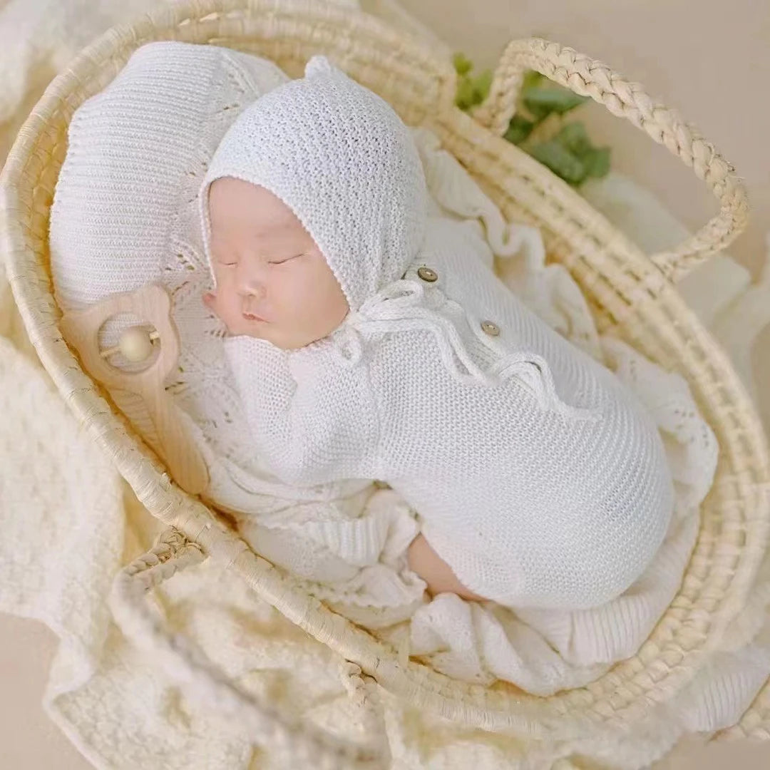 Knitted Baby Boy Costume Newborn Photography Props