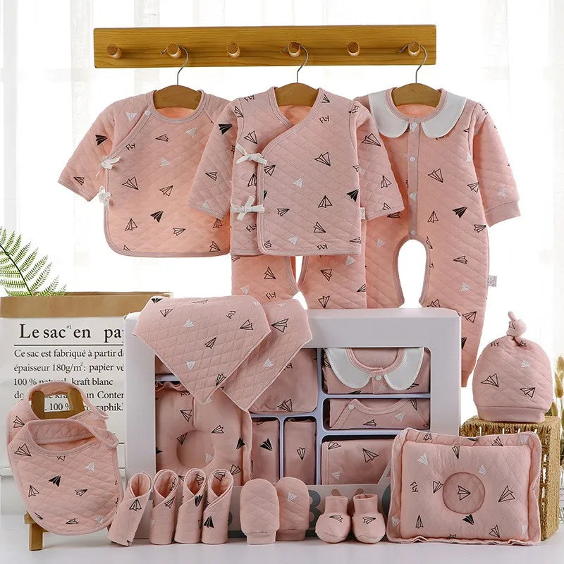 18/22 Pieces Newborn Clothes Baby Gift Pure Cotton Baby Set 0-12 Months