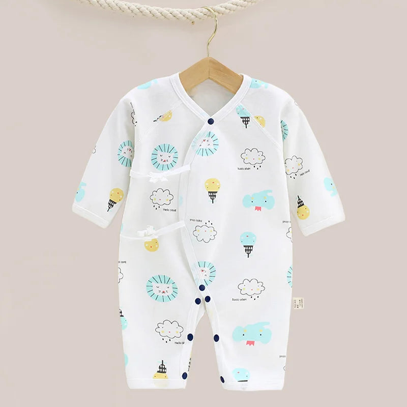 Baby Clothes V-Neck Sleepwear Newborn Cotton Baby Clothing