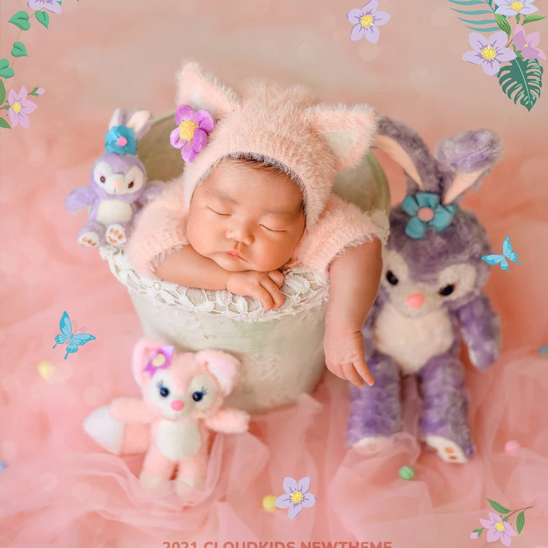 Newborn Cute Jumpsuits Hat For Baby Photo Accessories
