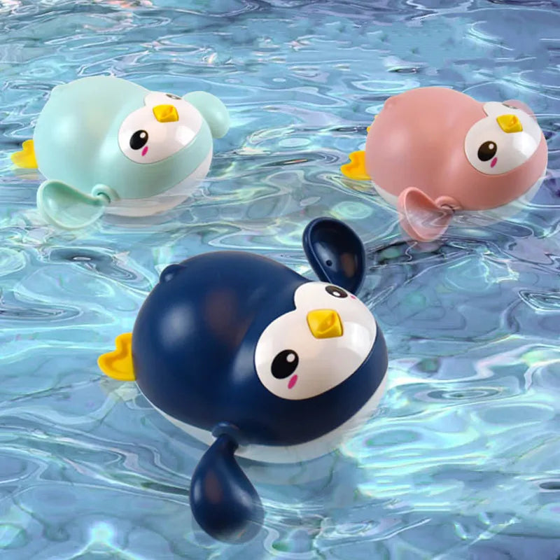 Summer Bath Toys Kids Swimming Clockwork Dolls Play Water Baby Bathing