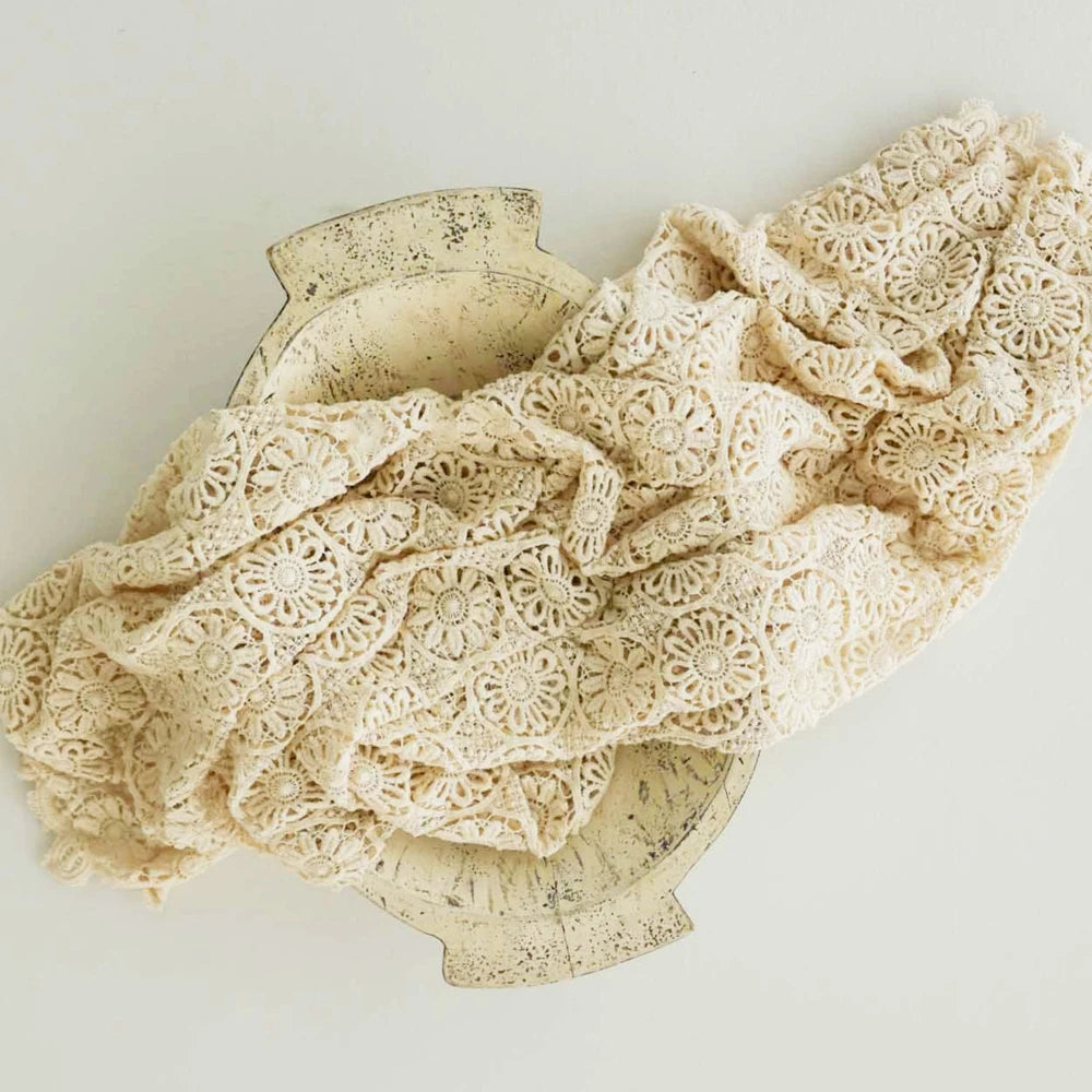 Lace Baby Blanket Newborn Photography Props Cotton