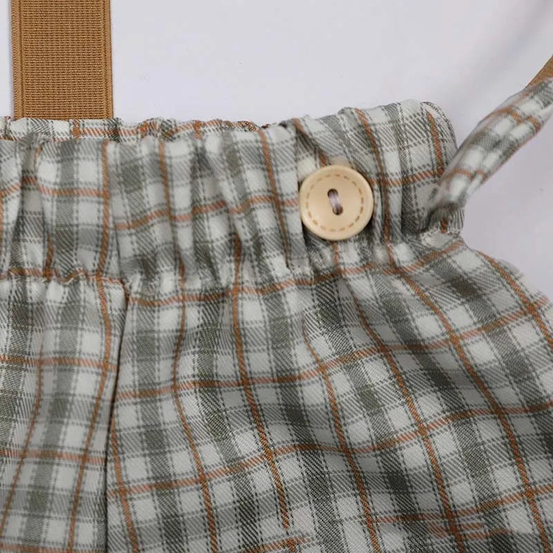 4Pcs Newborn Baby Photography Clothing Set Fashion Plaid Inafnt Girls Boys Photography Props Baby Souvenirs Newborn Props