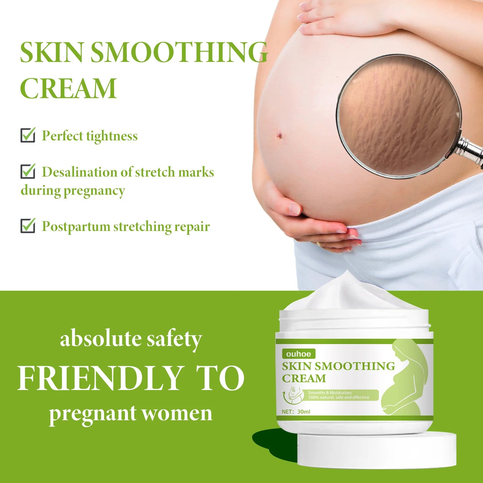 Anti Stretch Mark Cream for Pregnant Women Postpartum Obesity Repair Anti-Aging Anti-Winkles Medical Formula Smoothing Skin Care