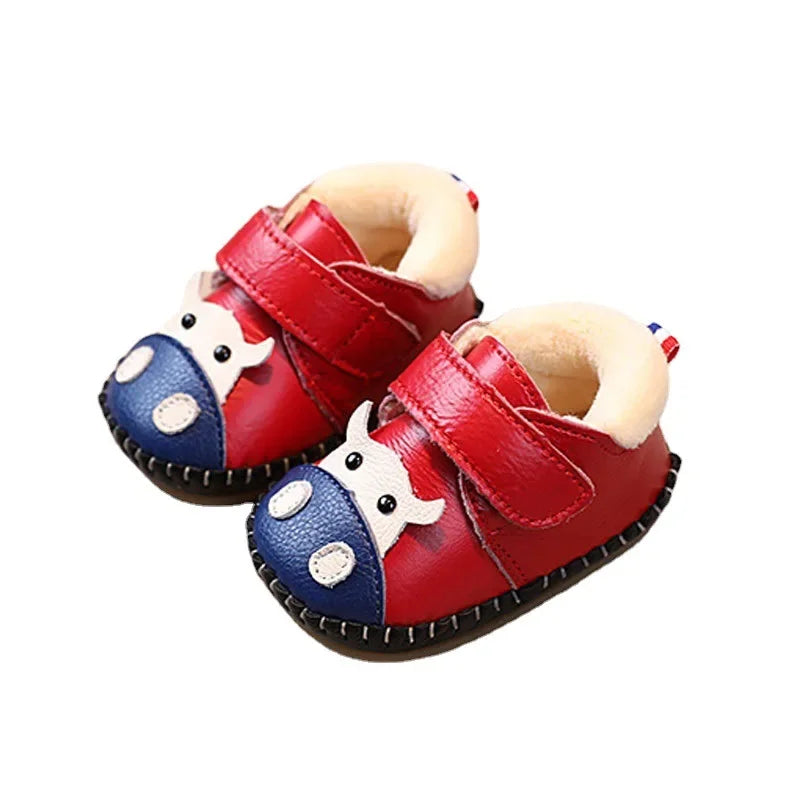 0-1 Years Old Boys and Girls Cotton Shoes Lace-up
