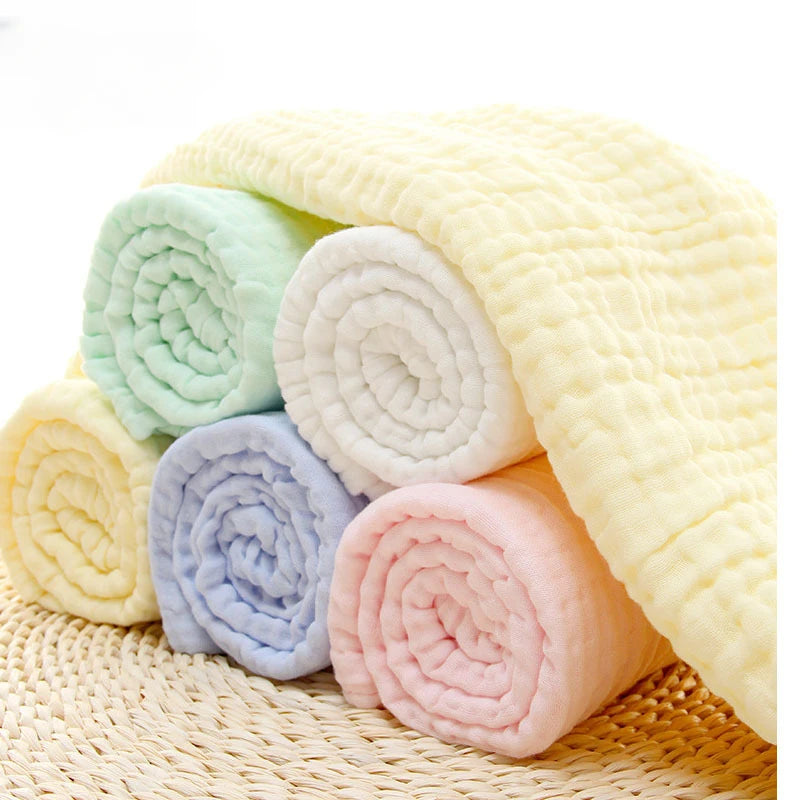 6 Layers 105*105cm Pure Cotton Bubble Muslin Blanket