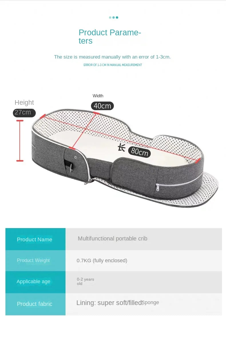 Mosquito Net Portable Cribs Travel Baby Bed For Newborn Baby