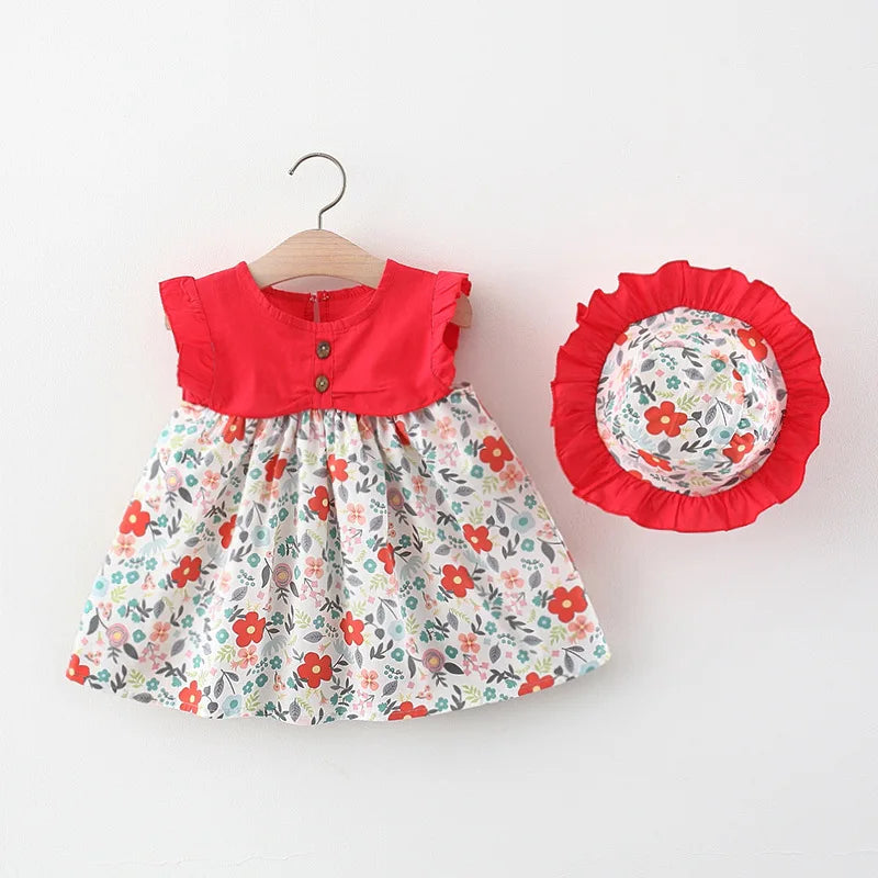2Piece Set Summer Toddler Dresses For Girls Korean Fashion