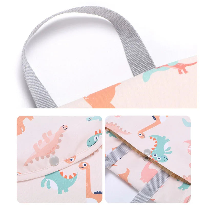 2023 Baby Diaper Bag Organizer Reusable Waterproof Wet/Dry Cloth Bag Mummy Storage Nappy Bag for Disposable Diaper Clothing