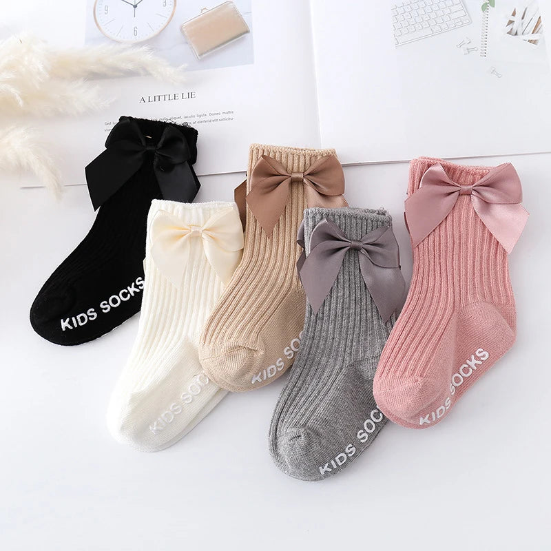 Baby Accessories Newborn Big Bow Floor Socks