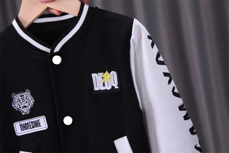 Baby Baseball Coats+Pants Long Sleeves Clothing Set