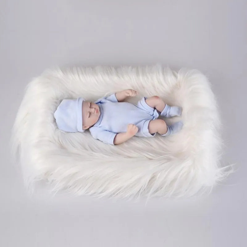 Newborn Baby Infant Photo Blanket Fake Fur Rug Blankets