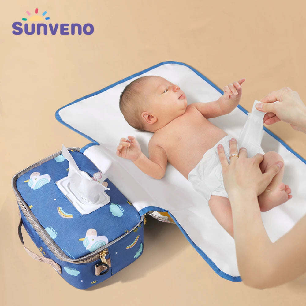 2in1 Portable Diaper Changing Bag Waterproof Changing Pad