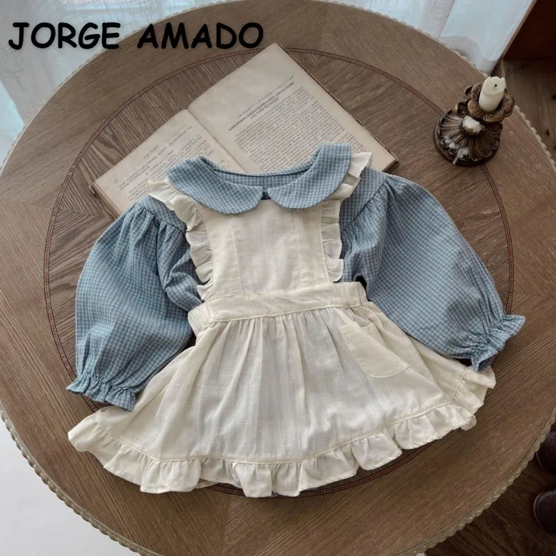 NewbornBeige Ruffle Strap Dress Fashion