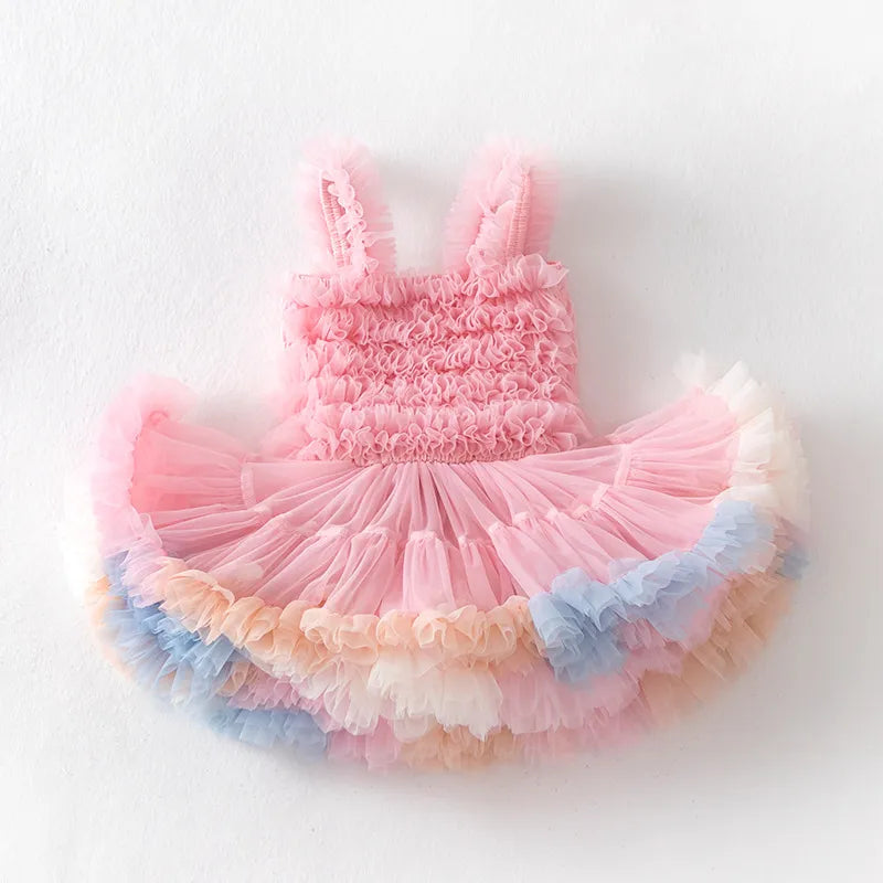 Girls Tutu Dress Toddler Handmade Tulle Party Dresses
