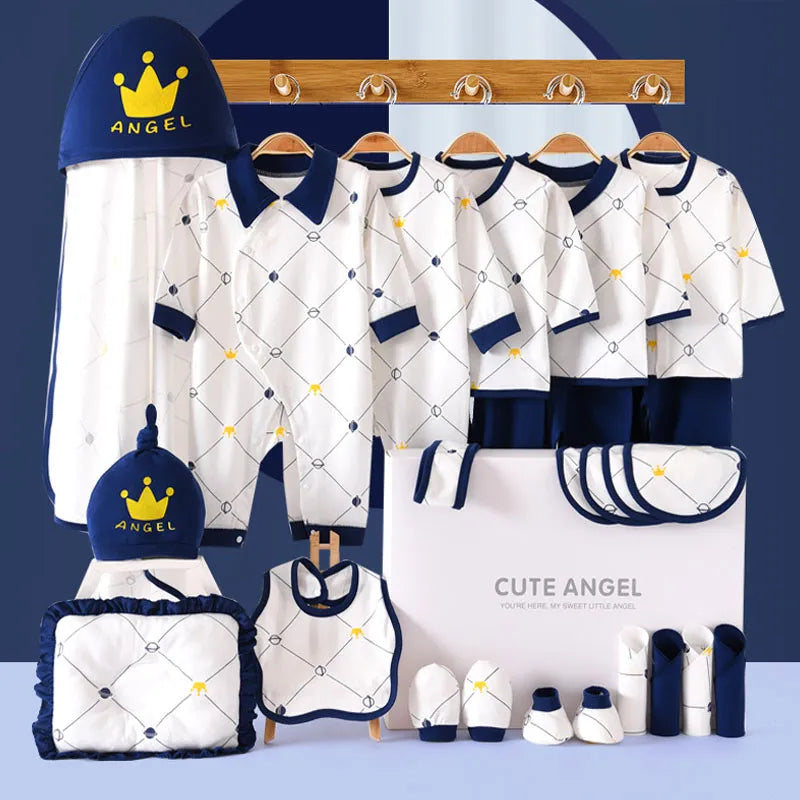 19/23/25 Pieces Newborn Clothes Baby Gift Pure Cotton Set 0-6 Months Without Box