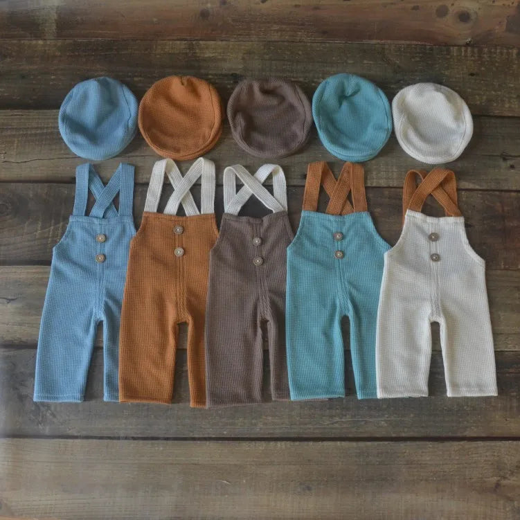 Newborn Little Gentleman Hat Bow Tie Photography Accessories
