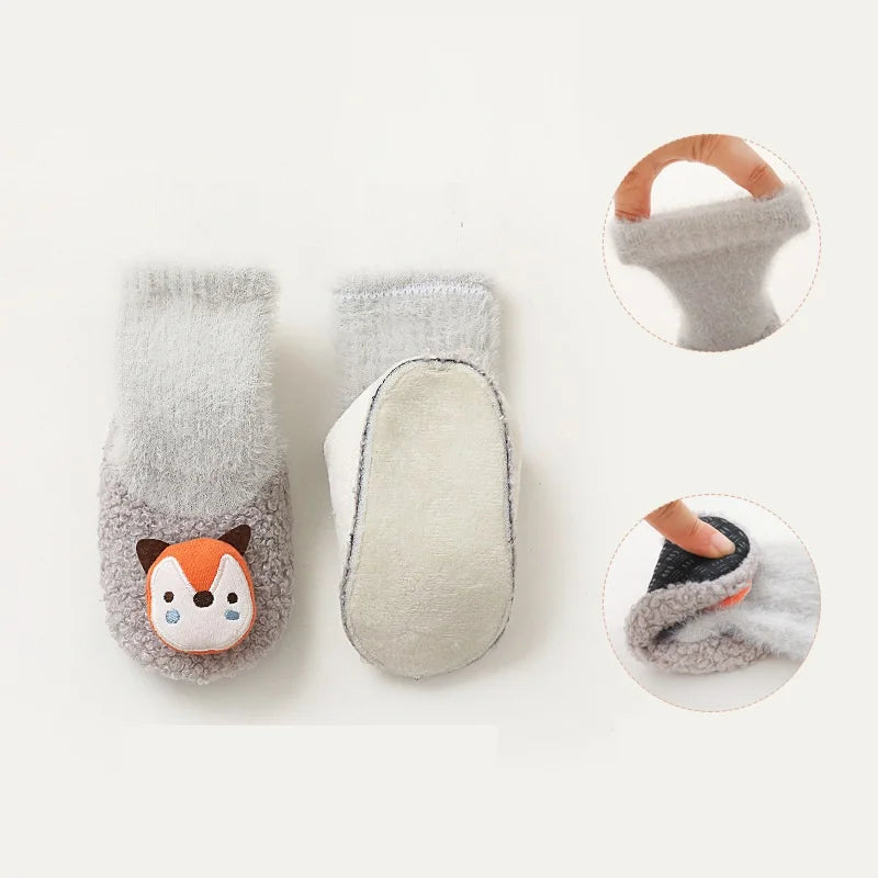 5 Colors Anti-Skid Toddler Socks 0-2Y