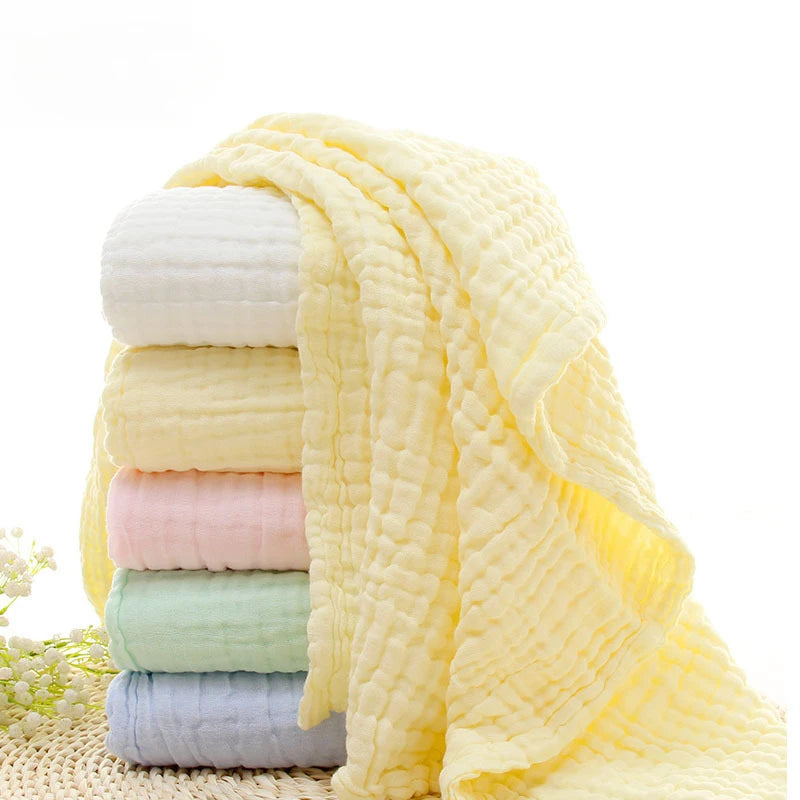 6 Layers 105*105cm Pure Cotton Bubble Muslin Blanket