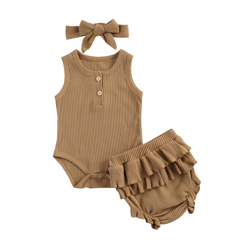 Summer Newborn Baby Girls Clothes Letter Bodysuit