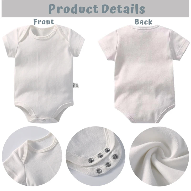 Summer Newborn Baby Clothes Cotton Bodysuit
