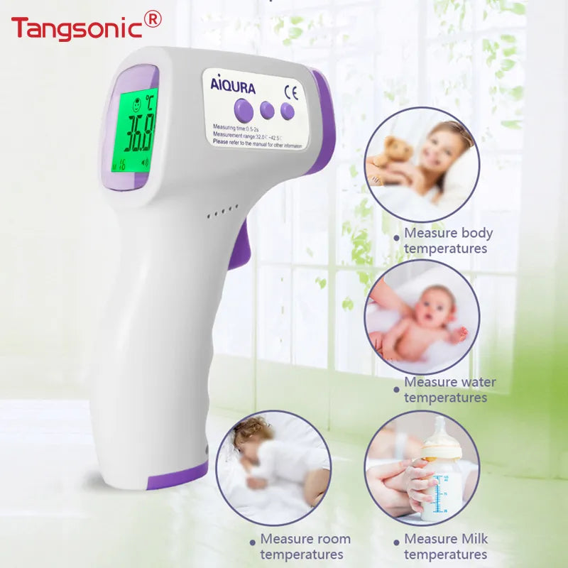 Tangsonic Baby Digital Infrared Thermometer Fever Contactless Forehead Thermometer Electronic Medical Temperature Meter Adult