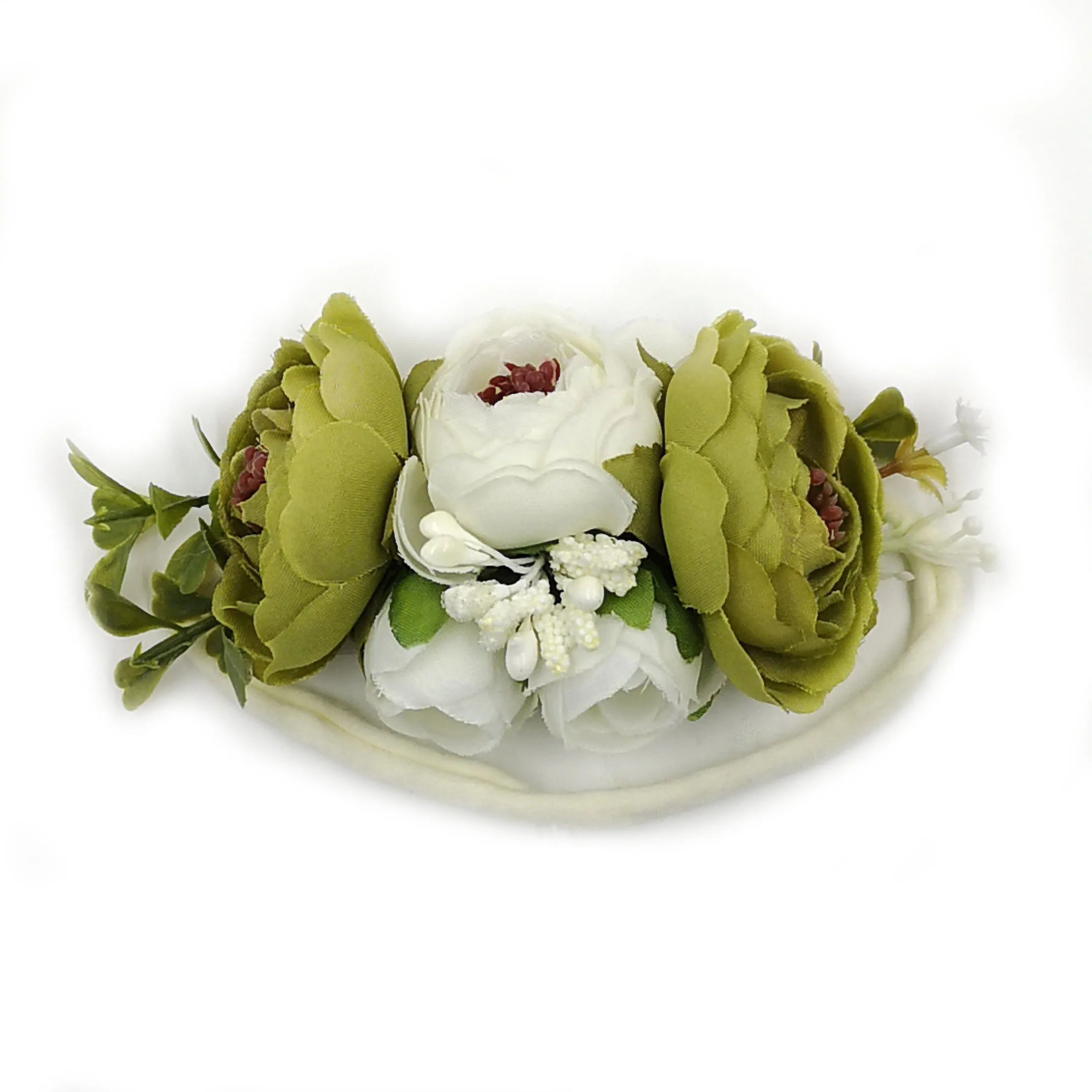 Baby Girl Headbands Nylon Floral Pearl Newborns Headband Princess