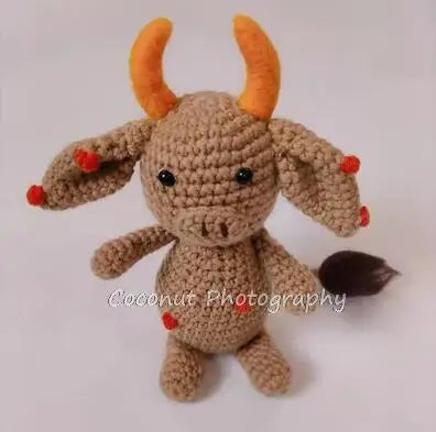 CoconutNewborn Photography Props calf costume ox year baby photo hat clothes photo studio props cute baby month photos