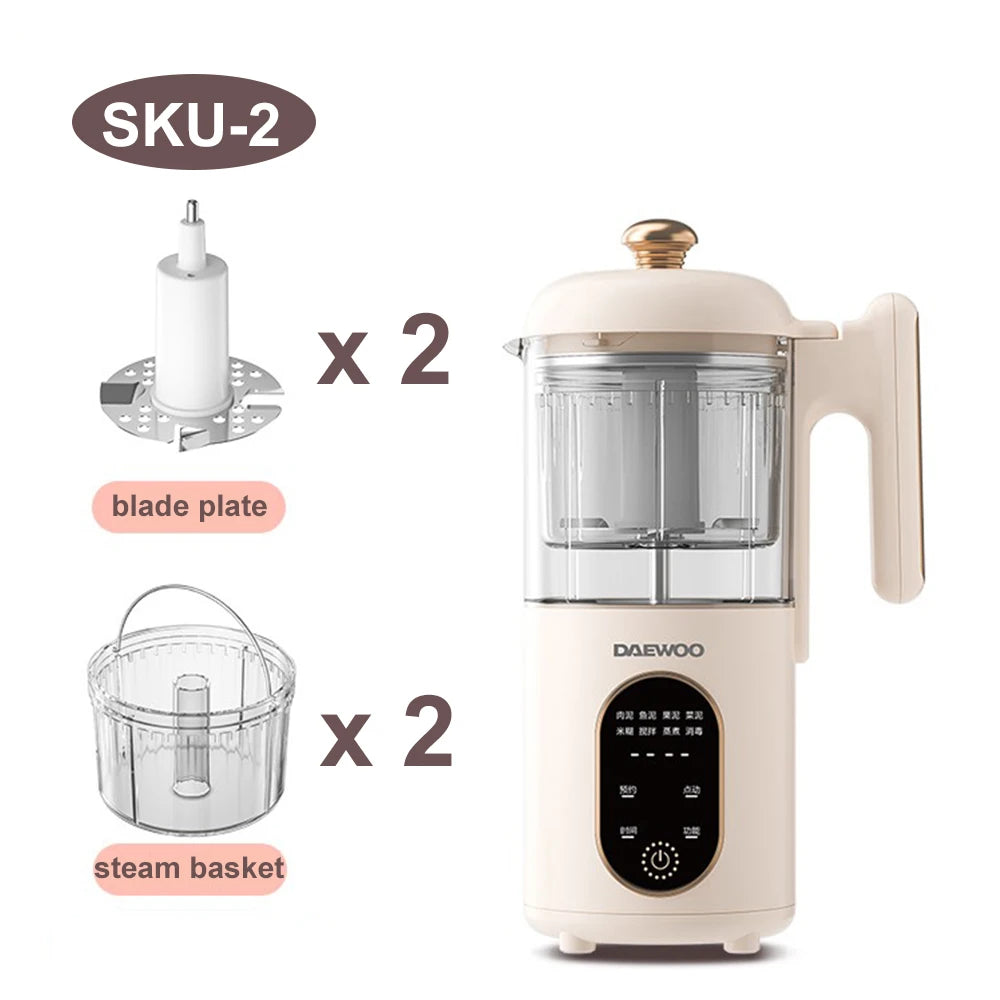 Baby Food Maker Automatic Steam Cooking Stirring Supplement Machine