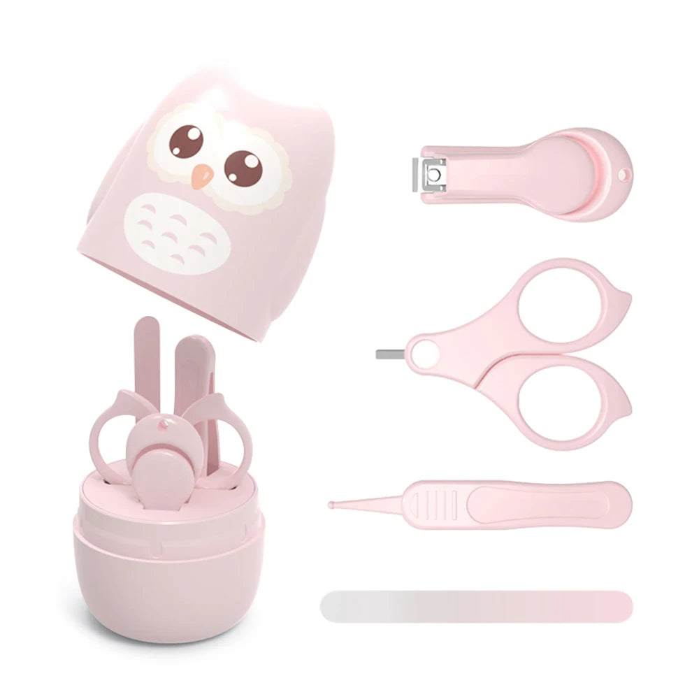 Baby Nail Clipper Set with Storage Box Newborn Nail Clipper Scissors File Tweezers Infant Nail Care Set Nursery Kit Nail Care