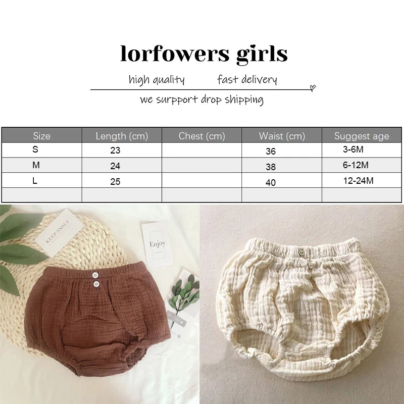 Korean Children's Toddler Clothes 2020 Summer New Casual Cotton Infant Bread Pants Cute Boys Girls Newborn Baby Lantern Bloomers