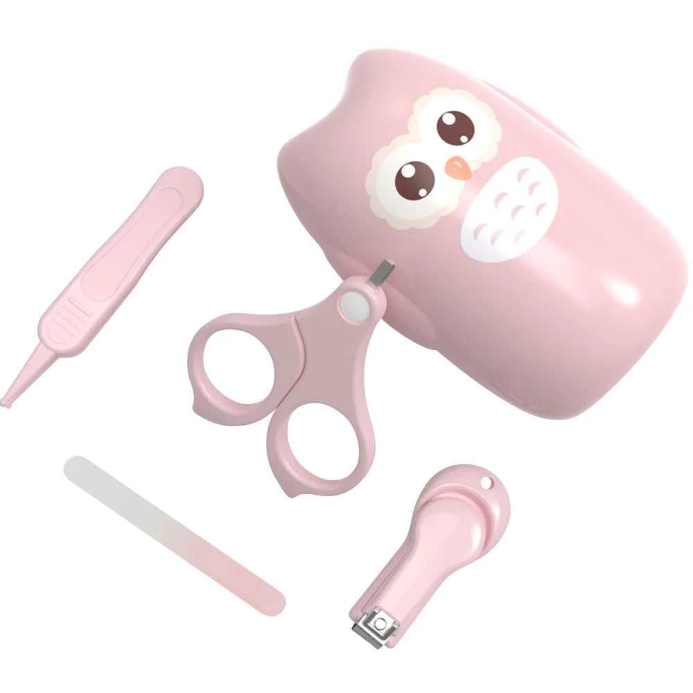 Baby Nail Clipper Set with Storage Box Newborn Nail Clipper Scissors File Tweezers Infant Nail Care Set Nursery Kit Nail Care