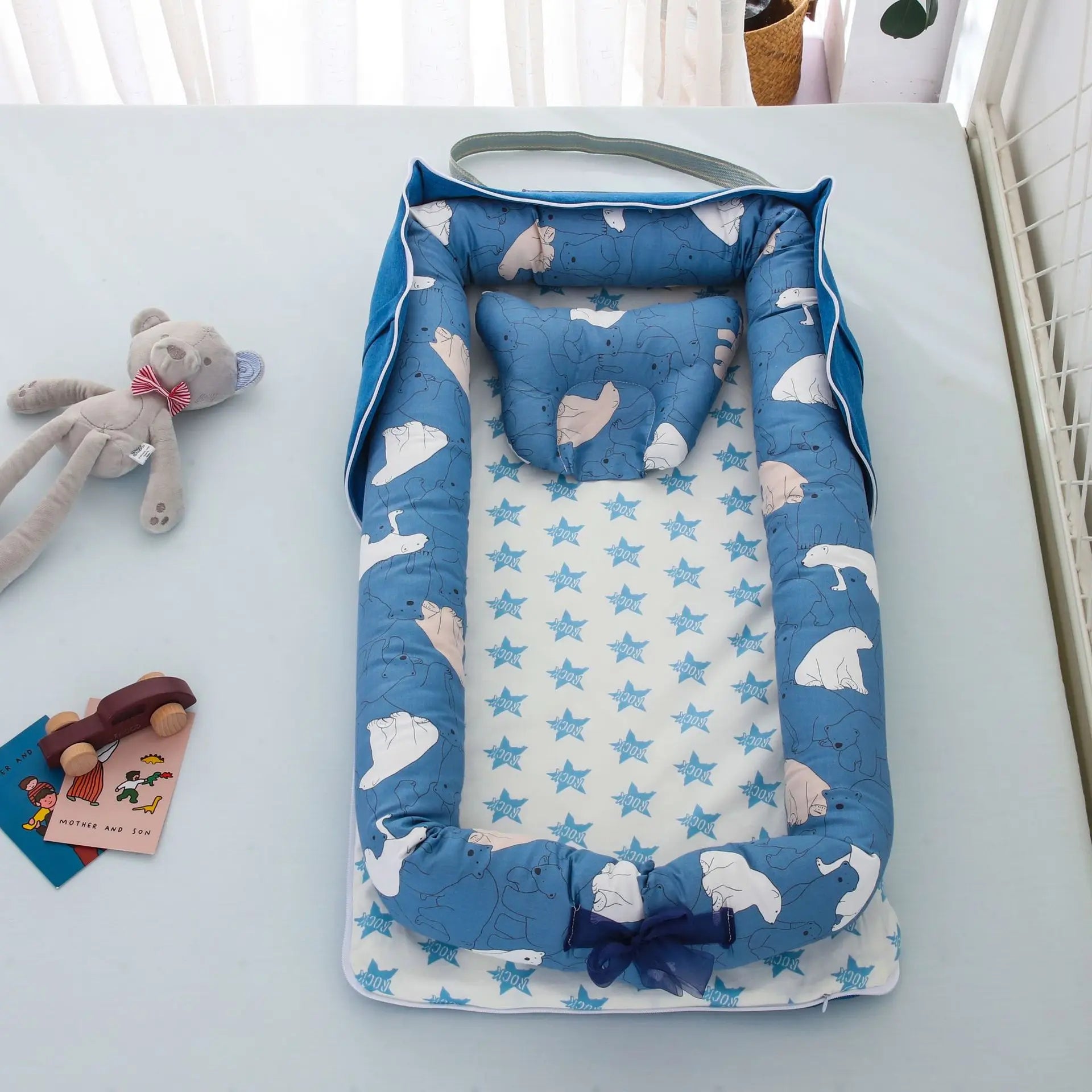 Baby Nest Travel Bed Infant Cotton Cradle Crib
