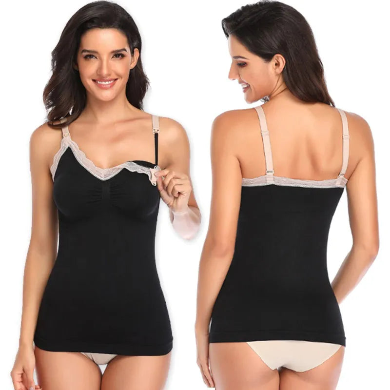maternity nursing bra tank top sexy lace