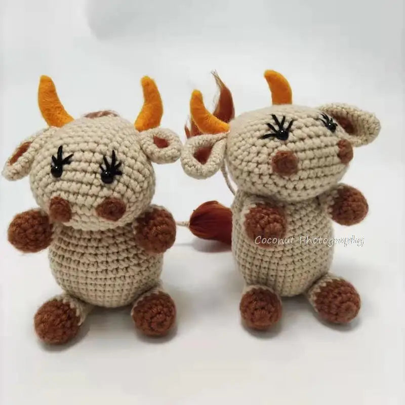 CoconutNewborn Photography Props calf costume ox year baby photo hat clothes photo studio props cute baby month photos