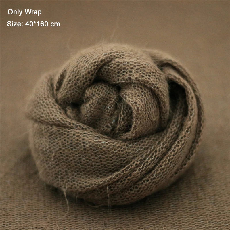 Big Size Newborn Baby Photograpgy Wraps Backdrop Blanket Mohair Infant Stretch Photo Props Background Shoot Studio 140*160cm