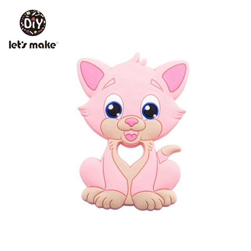 Let's Make Baby Teether 1pc Rodent Cartoon Animal Food Grade Silicone Teether BPA Free Koala Bear Teether For Teeth Tiny Rod