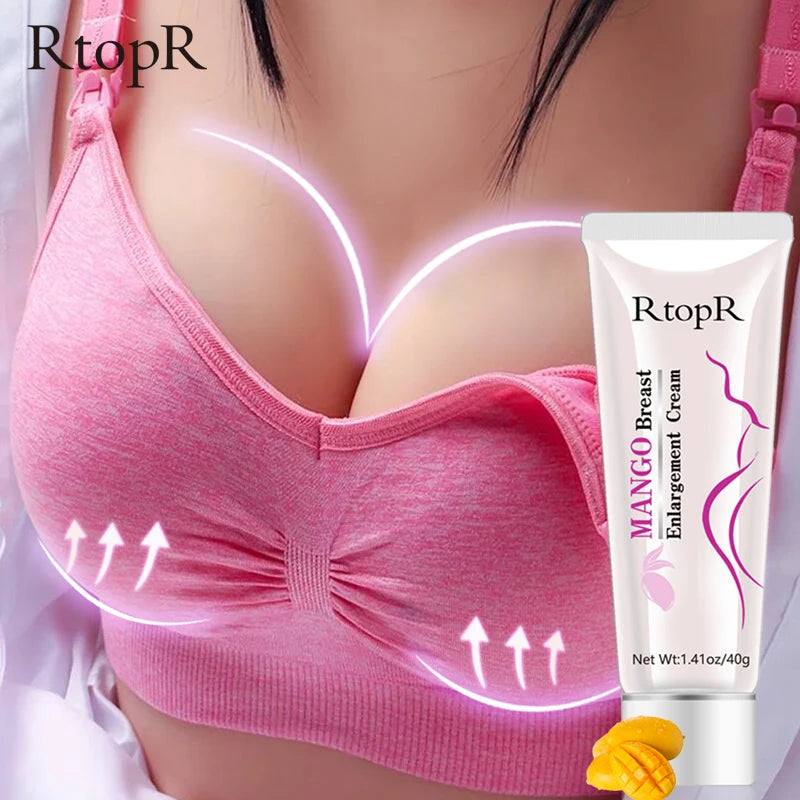 RtopR Up Size Breast Enlargement Cream Promote Female Hormones Brest Enhancement Cream Bust Fast Growth Boobs Firming Chest Care