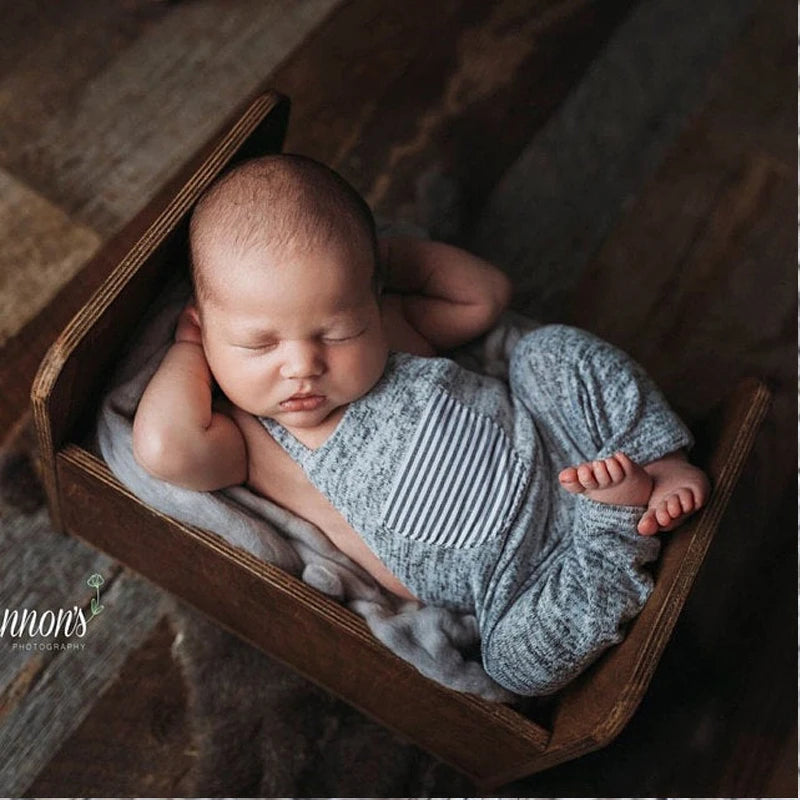Newborn Photography Props Girl Romper Twin Shooting Accessorie Sets Sitter Baby Boy Outfits Photo Prop Newborn Pocket Pants