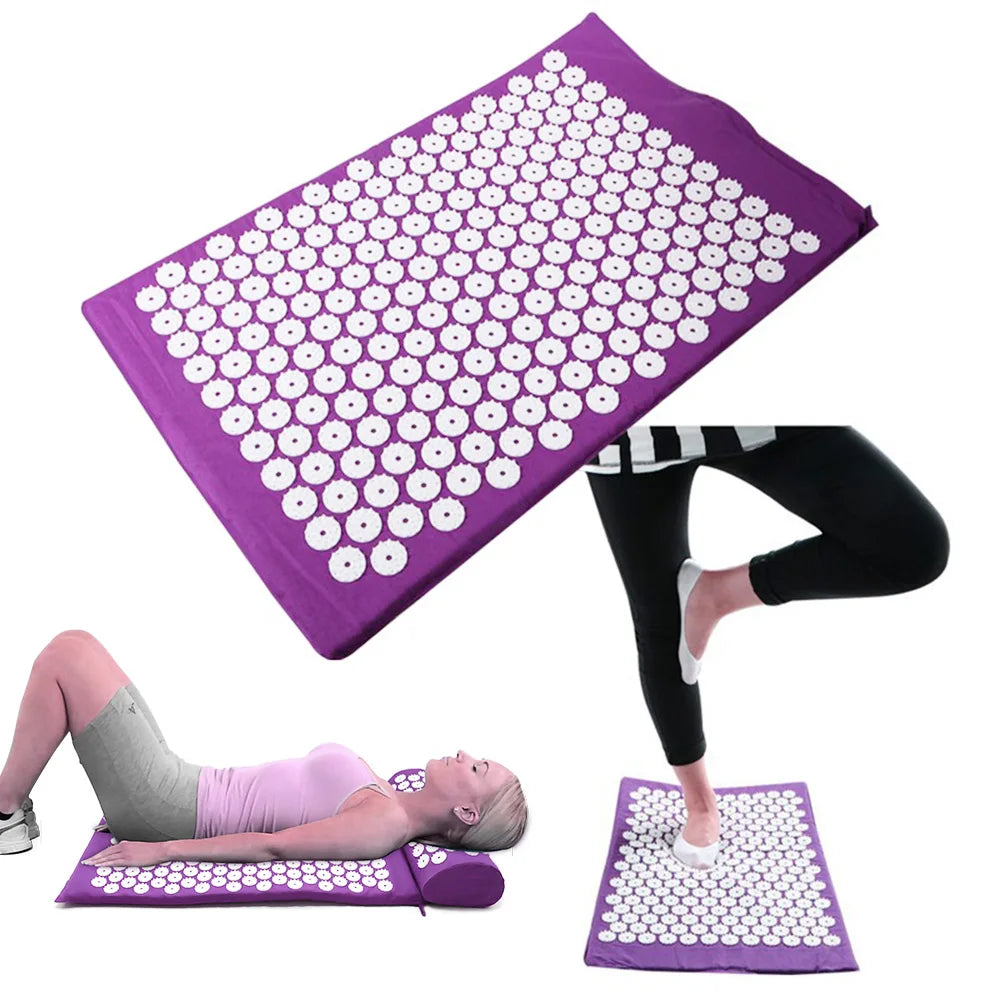 Massager Mat Acupressure Sets With Pillow/Mat Relieve Stress
