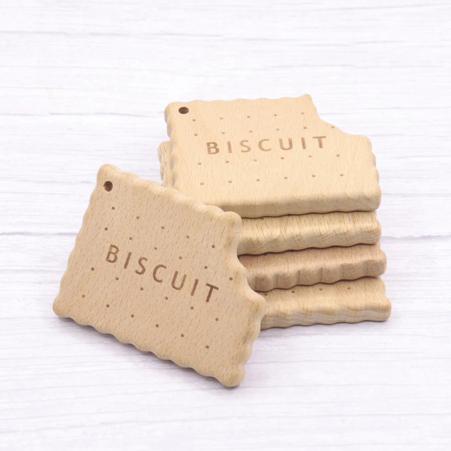 Infant Natrual Wooden Baby Teether Toys